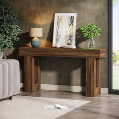 Farmhouse Wooden Console Table