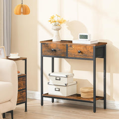 Narrow Console Table with Drawers