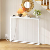 Narrow White Console Table