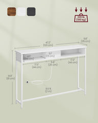 White Console Table