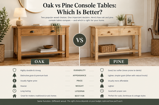 Oak vs Pine Console Tables: Which Is Better?