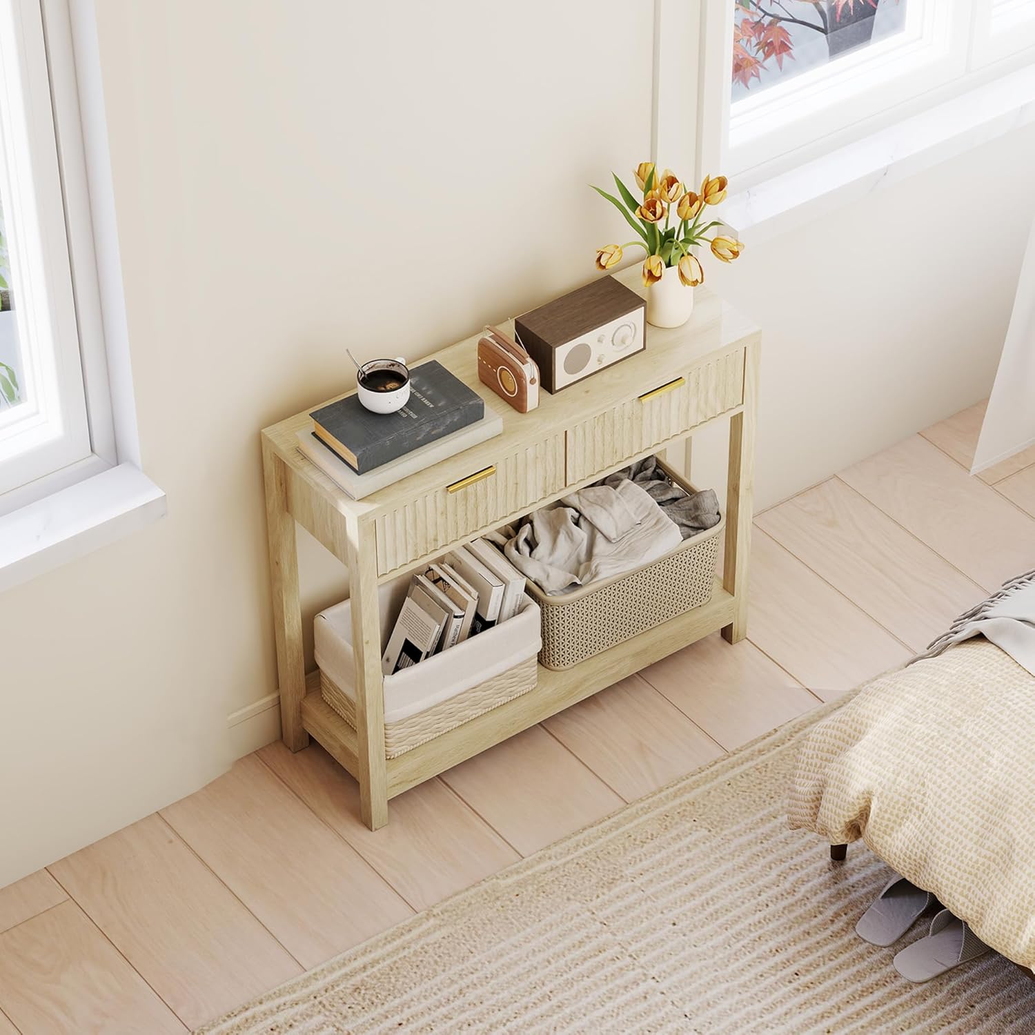 Console Table with Drawers