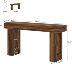 Farmhouse Wooden Console Table