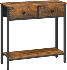 Narrow Console Table with Drawers