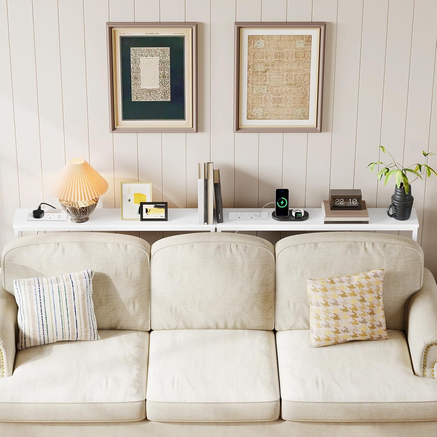Narrow White Console Table