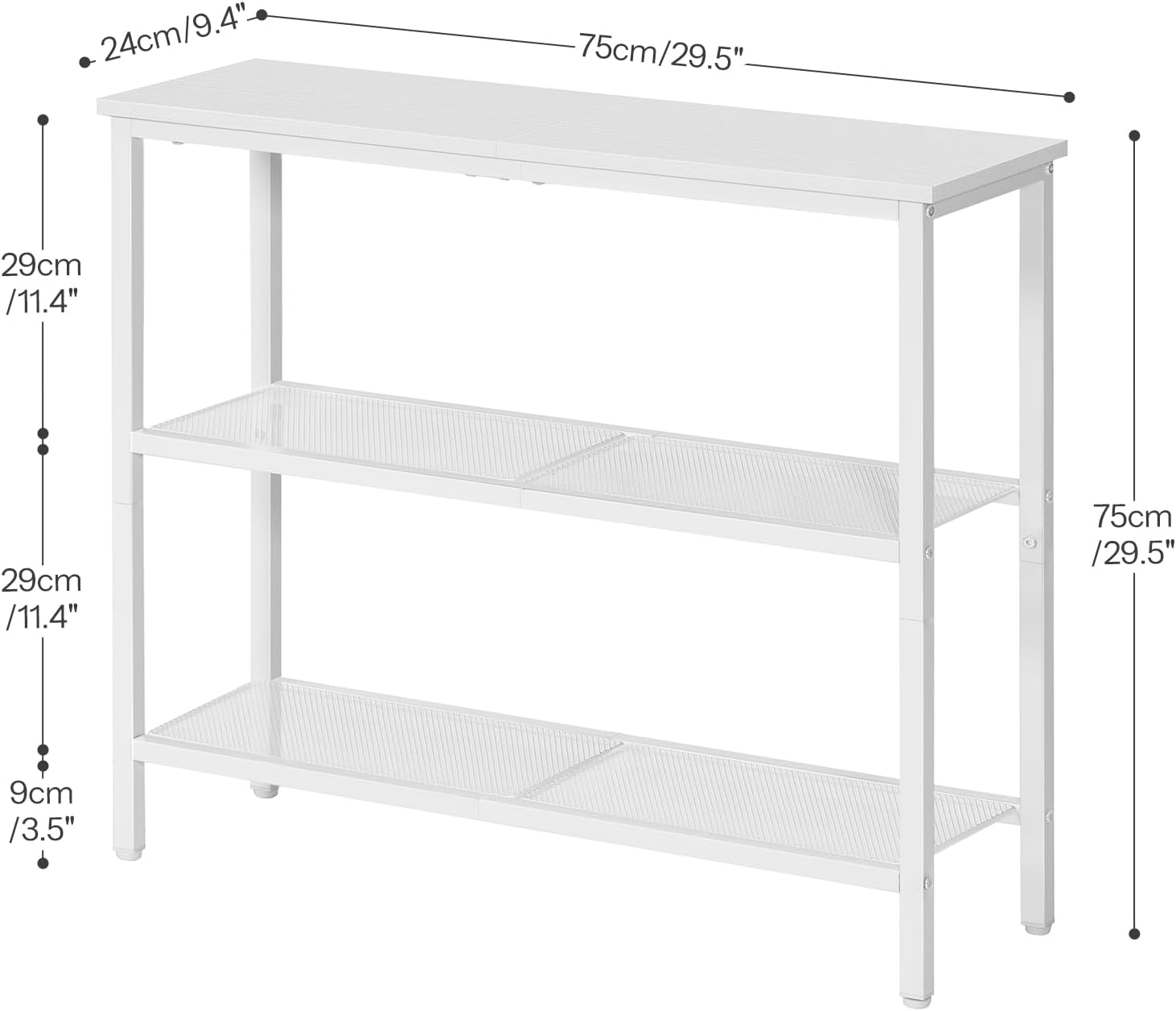 White Console Table