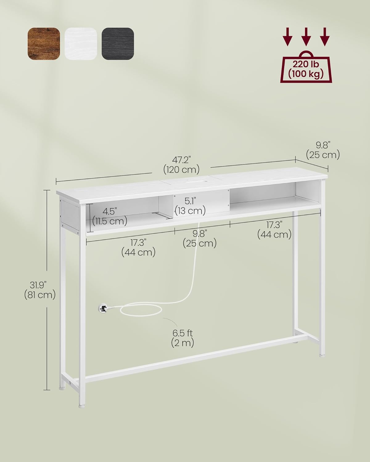 White Console Table