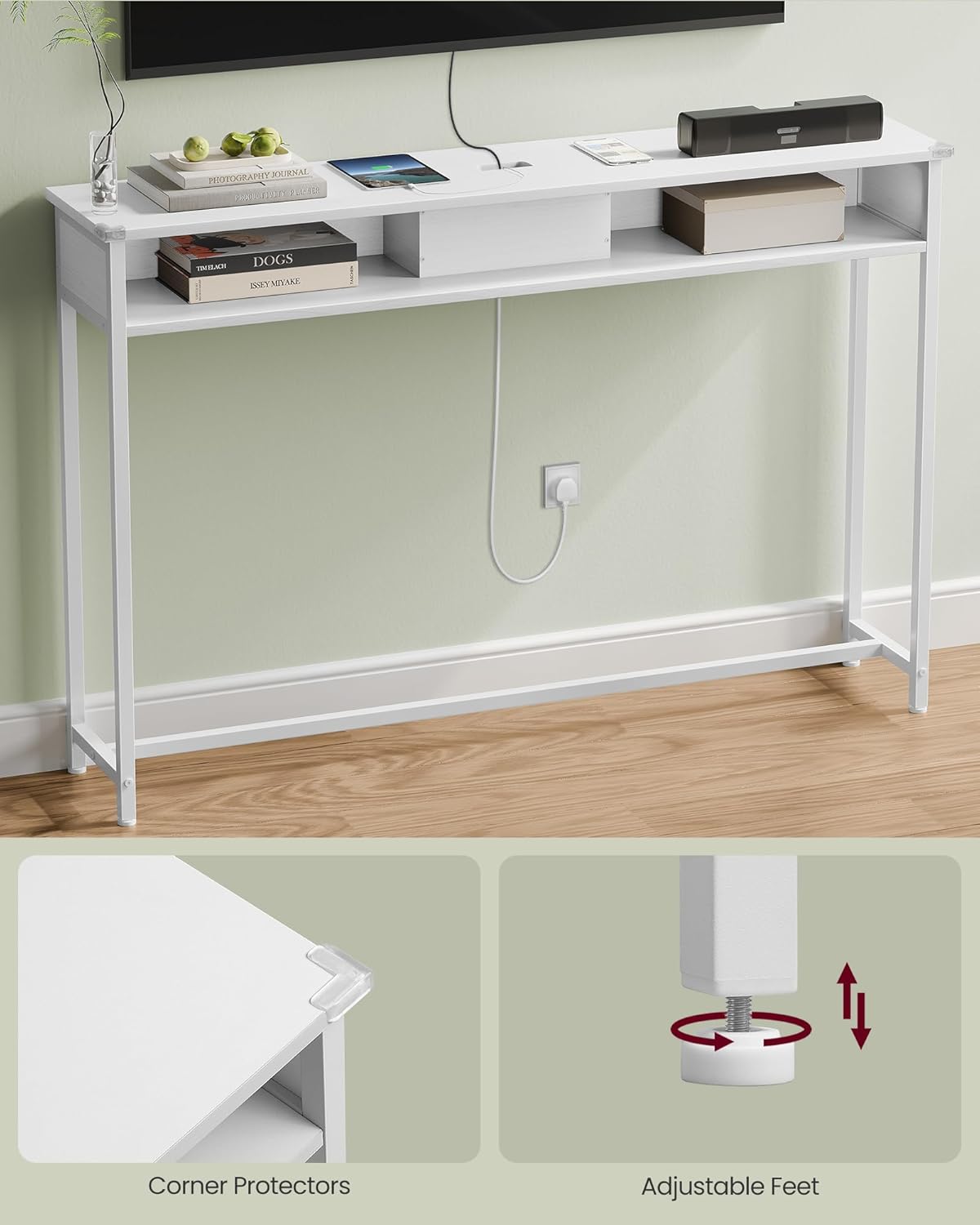 White Console Table